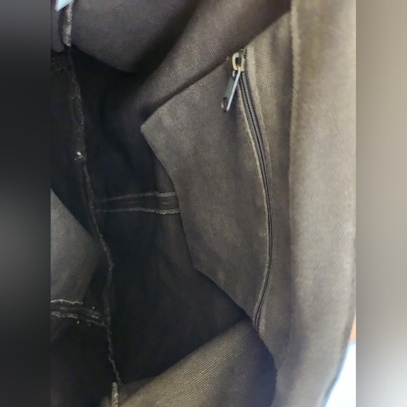 Bomber Babe Brown Canvas Messenger Bag - Picture 5 of 9